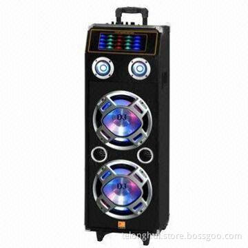 Active Light Speaker with USB/SD/FM/EQ/Battery/Bluetooth Remote Color Light, 1-piece, Wireless